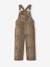 Printed dungarees for girls beige 