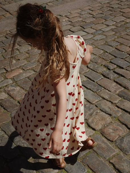 Red Amour Print Dress, KONGES SLOJD red 