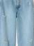 Distressed Wide-Leg Jeans for Girls, JONEN light blue+medium blue 