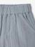 Baby Outfit: Striped Linen-Look Shirt + Gauze Shorts grey blue 