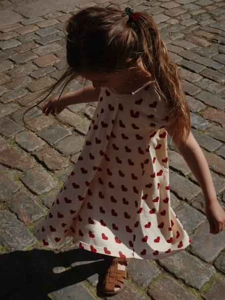 Red Amour Print Dress, KONGES SLOJD red 