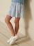 Seersucker skort for girls CYRILLUS striped blue 