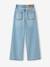 Distressed Wide-Leg Jeans for Girls, JONEN light blue+medium blue 