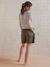 Lyocell Shorts with Belly Band for Maternity khaki 