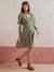 Loose-Fitting Short Maternity Dress With Print olive 