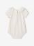 Baby bodysuit with a frilled collar ecru 