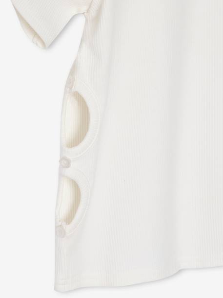 T-Shirt with Mesh Sides for Girls, JONEN ecru 