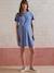T-Shirt Dress in Organic Cotton*, Maternity & Nursing Special khaki+slate blue 