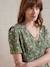 Loose-Fitting Short Maternity Dress With Print olive 