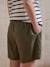 Lyocell Shorts with Belly Band for Maternity khaki 