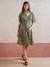 Loose-Fitting Short Maternity Dress With Print olive 