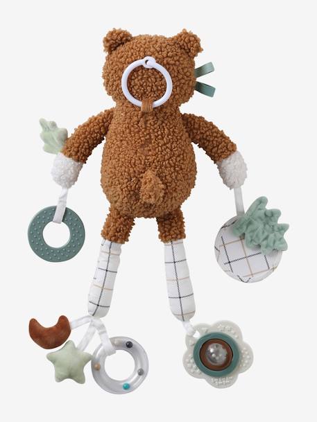 Small GREEN FOREST bear activity toy green 
