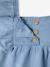 Lightweight Denim Blouse With Frilled Short Sleeves for Babies bleached denim 