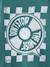 T-Shirt with Front/Back Motif, Faded Effect, JONEN aqua green+ecru 