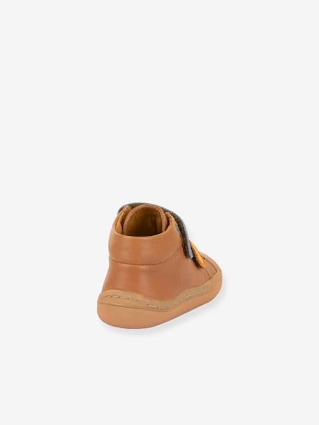 BAREFOOT FIRST STEP Shoes For Children, FRODDO caramel+coral+navy blue 
