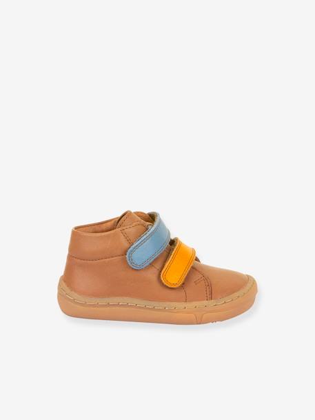 BAREFOOT FIRST STEP Shoes For Children, FRODDO caramel+coral+navy blue 