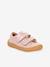 BAREFOOT BASE Hook-&-Loop Shoes for Girls, FRODDO coral+navy blue+rose 