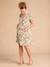 Short Floral Maternity Dress, ENVIE DE FRAISE khaki+red 