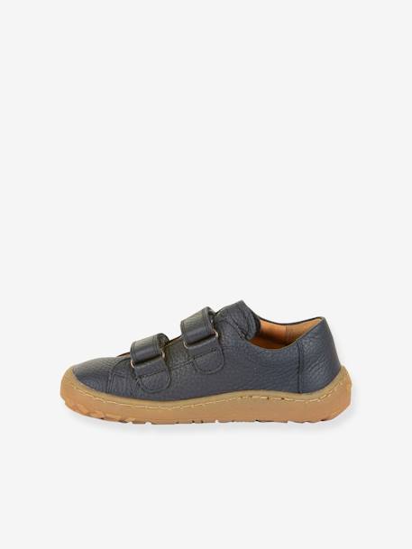 BAREFOOT BASE Hook-&-Loop Shoes for Girls, FRODDO coral+navy blue+rose 