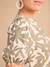 Short Floral Maternity Dress, ENVIE DE FRAISE khaki+red 