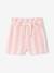 Shorts with Wide Stripes, Drawstring Belt, for Girls sweet pink 