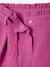 Cotton Gauze Shorts with Belt for Girls violet 