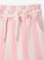 Shorts with Wide Stripes, Drawstring Belt, for Girls sweet pink 