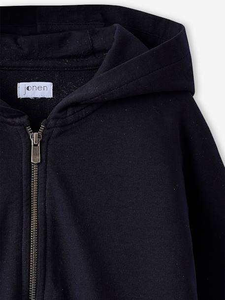 Zip-Up Hooded Sweatshirt for Girls, JONEN anthracite 