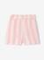 Shorts with Wide Stripes, Drawstring Belt, for Girls sweet pink 