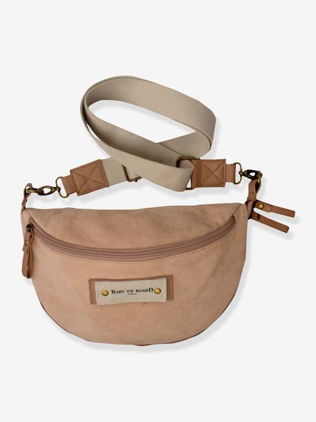 BABY ON BOARD bum bag beige+brown 