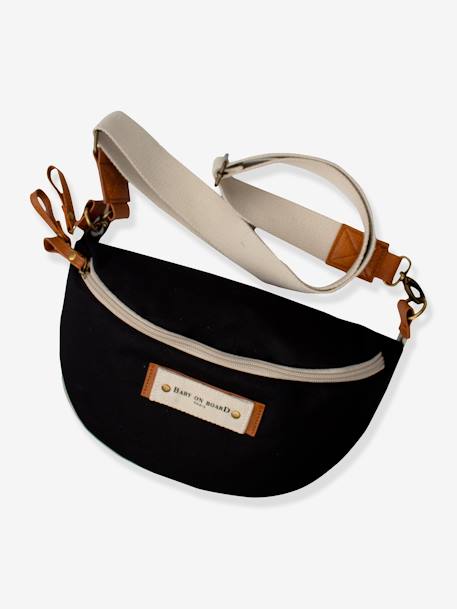 BABY ON BOARD bum bag black 