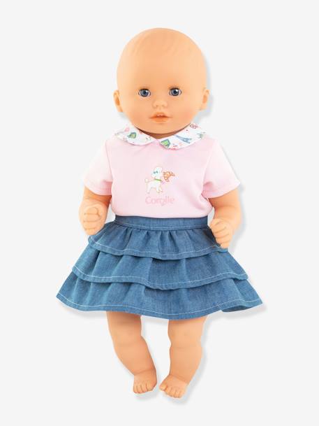 T-Shirt & Skirt for Baby Doll, A Weekend in Paris, COROLLE rose 