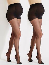Maternity-Pack of 2 Maternity Voile Tights