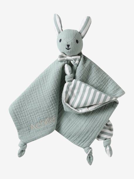 Organic Cotton Gauze Comforter, ENVIE DE FRAISE sage green 