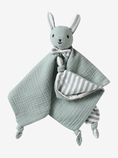 Organic Cotton Gauze Comforter, ENVIE DE FRAISE sage green 