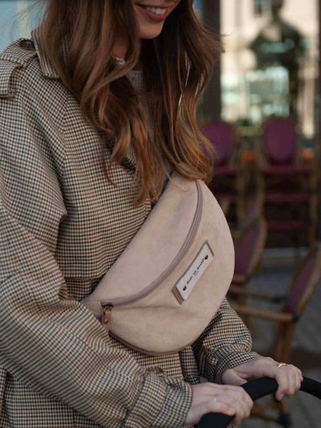 BABY ON BOARD bum bag beige+brown 