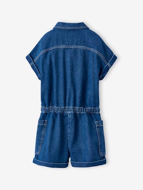 Denim Playsuit for Girls, JONEN medium blue 