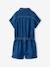 Denim Playsuit for Girls, JONEN medium blue 