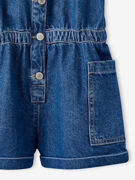 Denim Playsuit for Girls, JONEN medium blue 