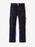Cargo Trousers for Girls, JONEN anthracite+ecru 