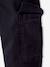 Cargo Trousers for Girls, JONEN anthracite+ecru 