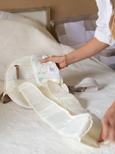 BABY ON BOARD bum bag beige+brown 