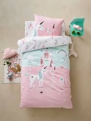 Bedding-Girls' Duvet Cover + Pillowcase, Magic Unicorns Theme