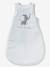 Sleeveless Baby Sleep Bag, Little Elephant Theme White 