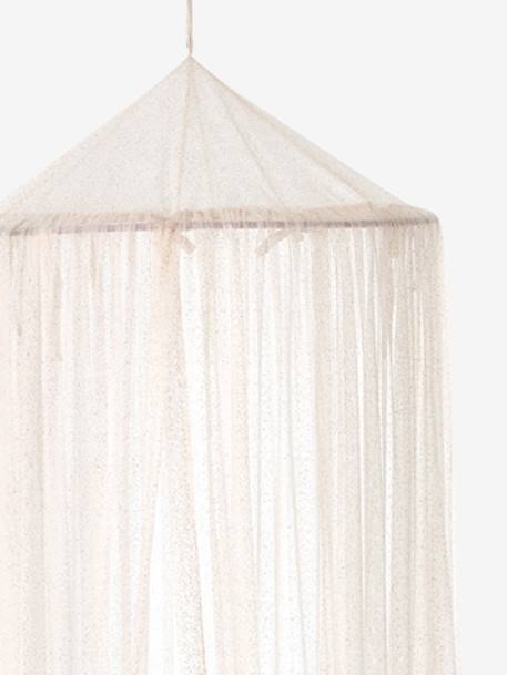 Bed Canopy Set with Glitter Light Pink 