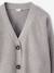 Cropped Cardigan for Girls, JONEN ecru+marl grey 