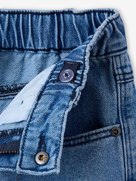 Loose fit denim battle trousers for boys bleached denim+denim grey 