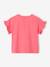 Baby t-shirt with frilled sleeves and fruit design sweet pink 