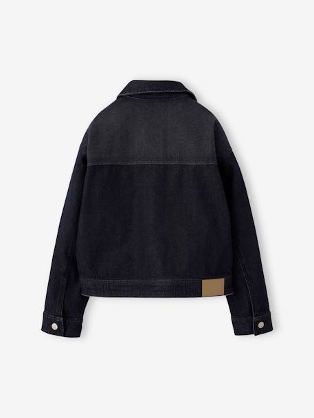 Oversized Denim Jacket for Girls, JONEN denim grey 