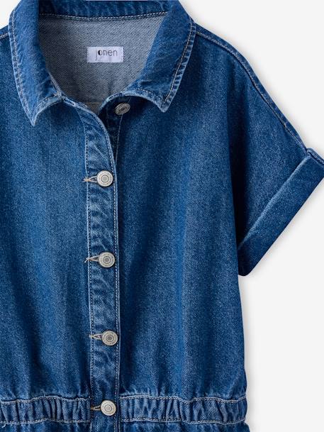 Denim Playsuit for Girls, JONEN medium blue 